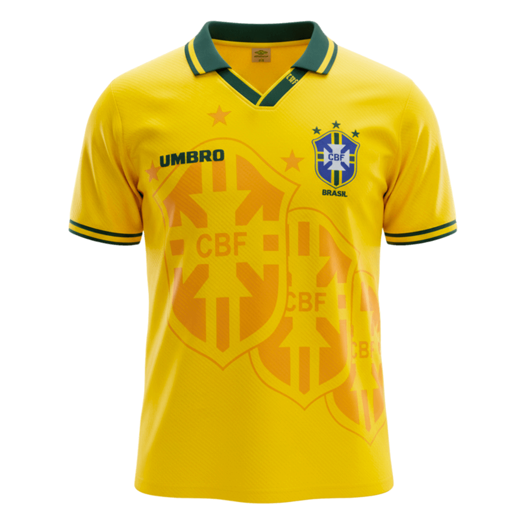 Brazil Home Soccer Jersey Retro 1994